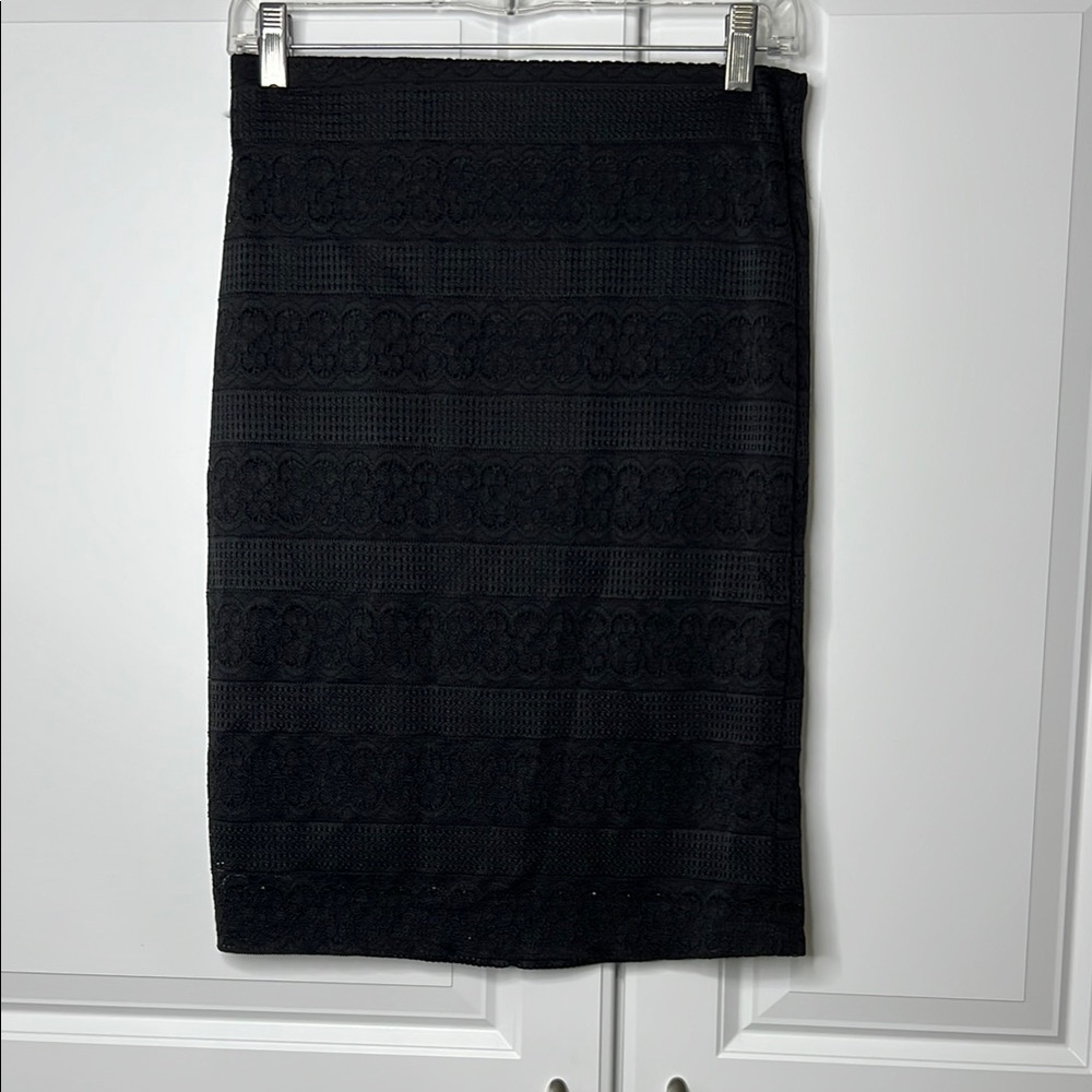 Elegant Black Lace Skirt